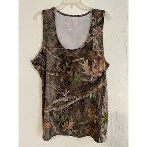 SHE Outdoor Tank Top Womens XL Multi Realtree Edge Camo Print Stretch Hunting